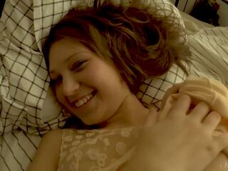 Pleasant brunette daughter Lily L cant begin her day without a breathtaking orgasm!