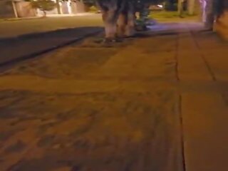 A couple has xxx video in public&period; Stepdaughter sucks her stepfather's johnson on the street&period; Anal sex on the terrace of the building&period; Blowjob in public&comma; outside doors&period; Part 2-2&period; Slutty teen playing with my johnson 