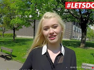 Letsdoeit - פולני מְקוּעַקָע נוער תייר מרומה ל סקס סרט על ידי צ'כית נער