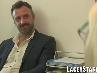LACEYSTARR - professor GILF Eats Pascal White Cum right after x rated video
