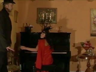 Vintage murid wedok caned on the piano, free adult video 13