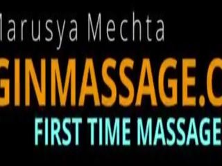 בתולה נוער תכונה marusya mechta massaged על ידי מעולה צעיר נְקֵבָה