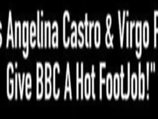 Bbws angelina castro & virgo peridot jap bbc një elitë footjob&excl;