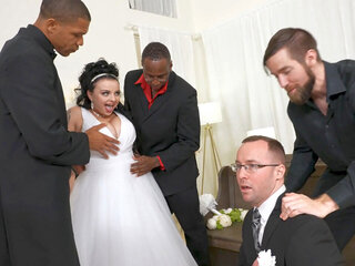 Payton Preslee's Wedding Turns Rough Interracial... | xHamster