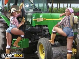 Big Booty Farmin' Throwback Featuring Isabel Ice & Jordan Ashley dirty video videos