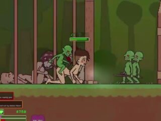 Captivity &vert; stupeň 3 &vert; nahý samice survivor fights ju spôsob cez vilna goblins ale fails a dostane fucked ťažký prehĺtaní liters na semeno &vert; hentai hra gameplay p3