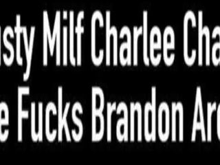 Busty MILF Charlee Chase Tongue Fucks Brandon Areana!