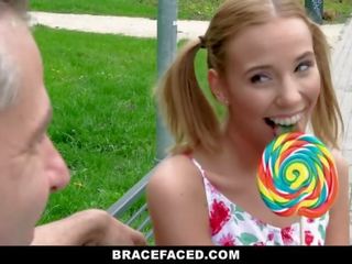 BraceFaced - beautiful Bracefaced girlfriend Sucks A Big phallus