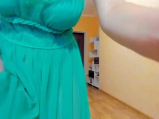 رائع myla ملاك في أخضر شفاف dress&excl;