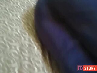 Step dad spy hole in Ms pants and grab pussy! Close up POV fuck n cum